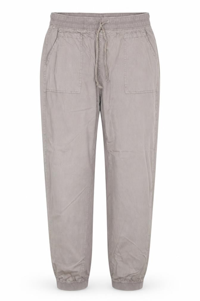 Marks & Spencer Women Grey Size 18 Regular Lyocell Cotton Jogger Trousers
