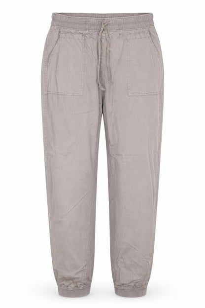 Marks & Spencer Women Grey Size 18 Regular Lyocell Cotton Jogger Trousers