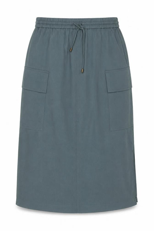 Marks & Spencer Women Green UK 14 Cargo Long Drawstring Skirt