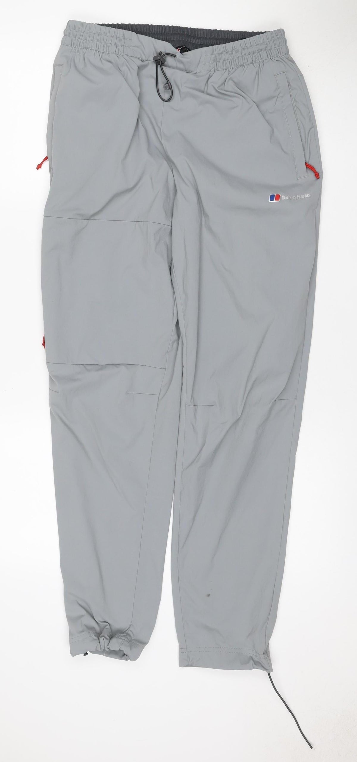 Berghaus Men’s Grey L Outdoor Trousers Elastic Waist Zip Pockets