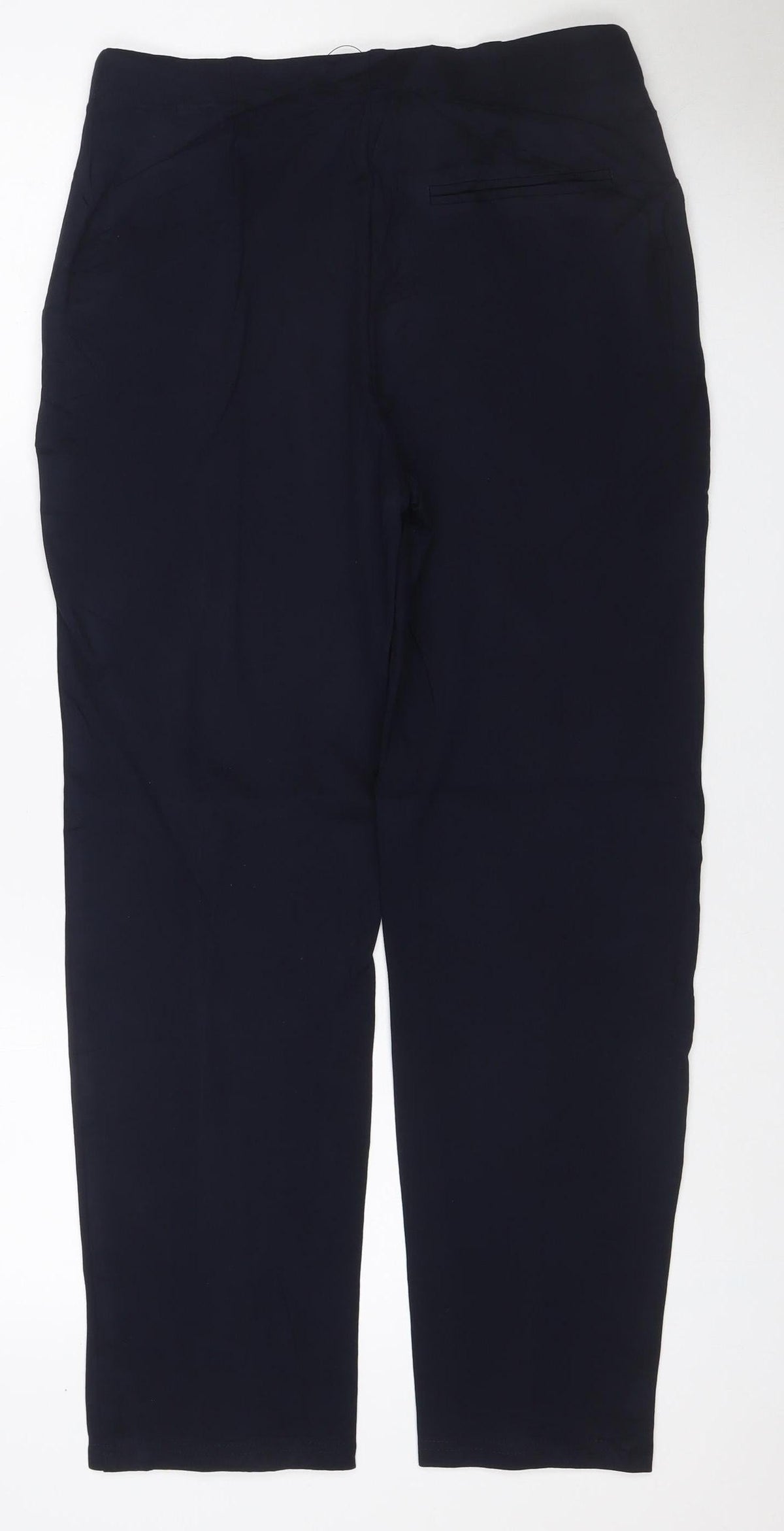 Marks & Spencer Women's Blue UK 12 Wide Leg Tailored Trousers