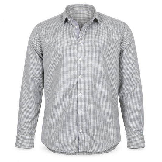 Marks & Spencer Men Multicolour Check 16.5 Slim Twill Shirt