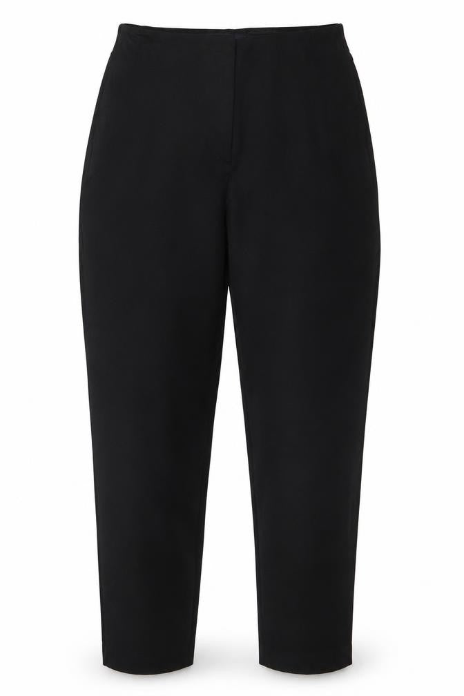 Marks & Spencer Women Black Size 12 Regular Straight Dress Trousers