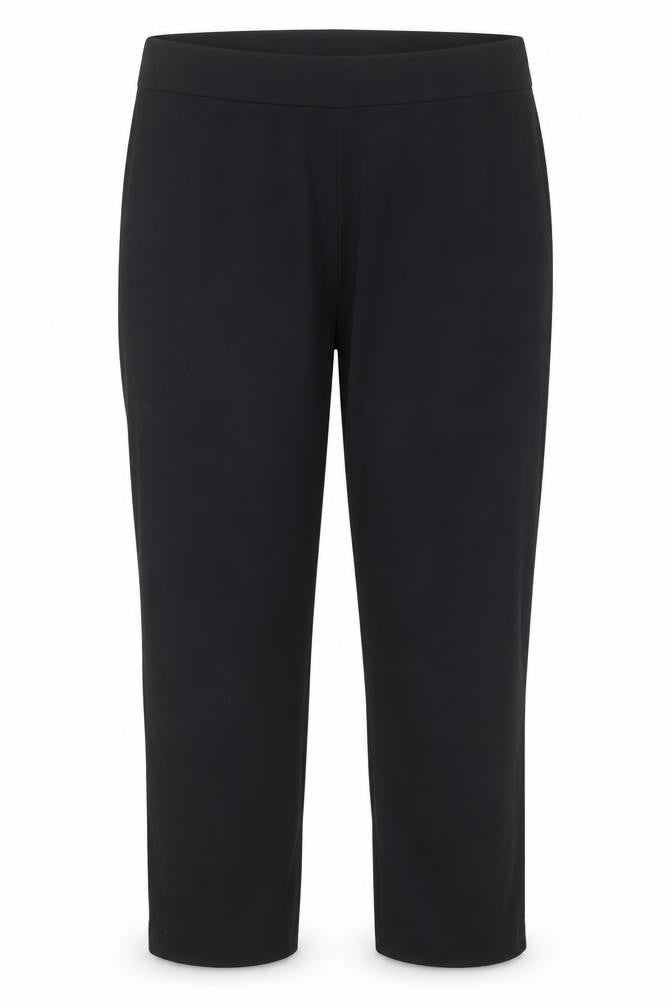 Marks and Spencer Women's Black Size 18 Short Straight Leg Stretch Trousers