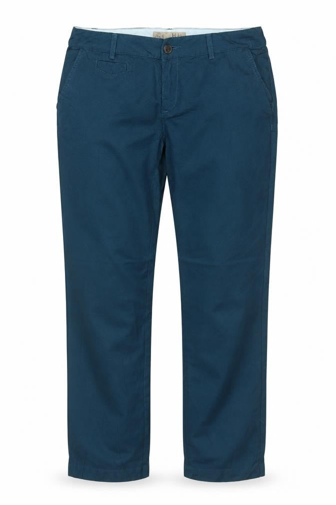 Fat Face Women’s Blue Size 12 Straight Linen Blend Jeans