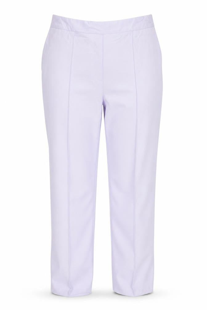 Marks & Spencer Womens Purple UK 16 Elastic Waist Straight Trousers