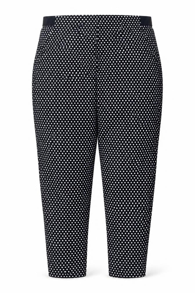 Marks & Spencer Collection Women’s Black White Polka Dot Straight Trousers UK 20