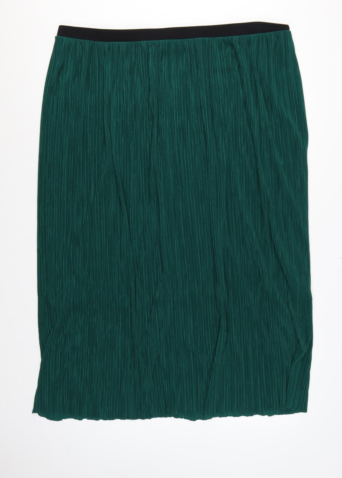 Marks & Spencer Women Green UK 24 Per Una Pleated Maxi Skirt