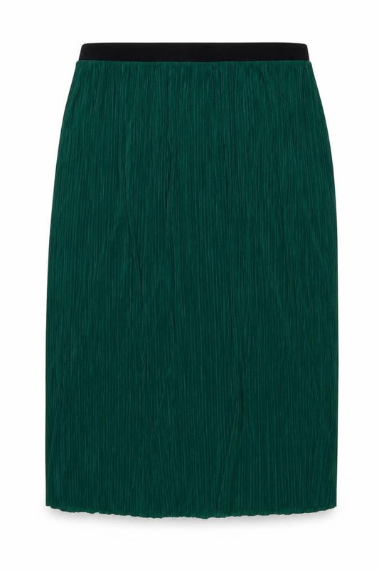 Marks & Spencer Women Green UK 24 Per Una Pleated Maxi Skirt