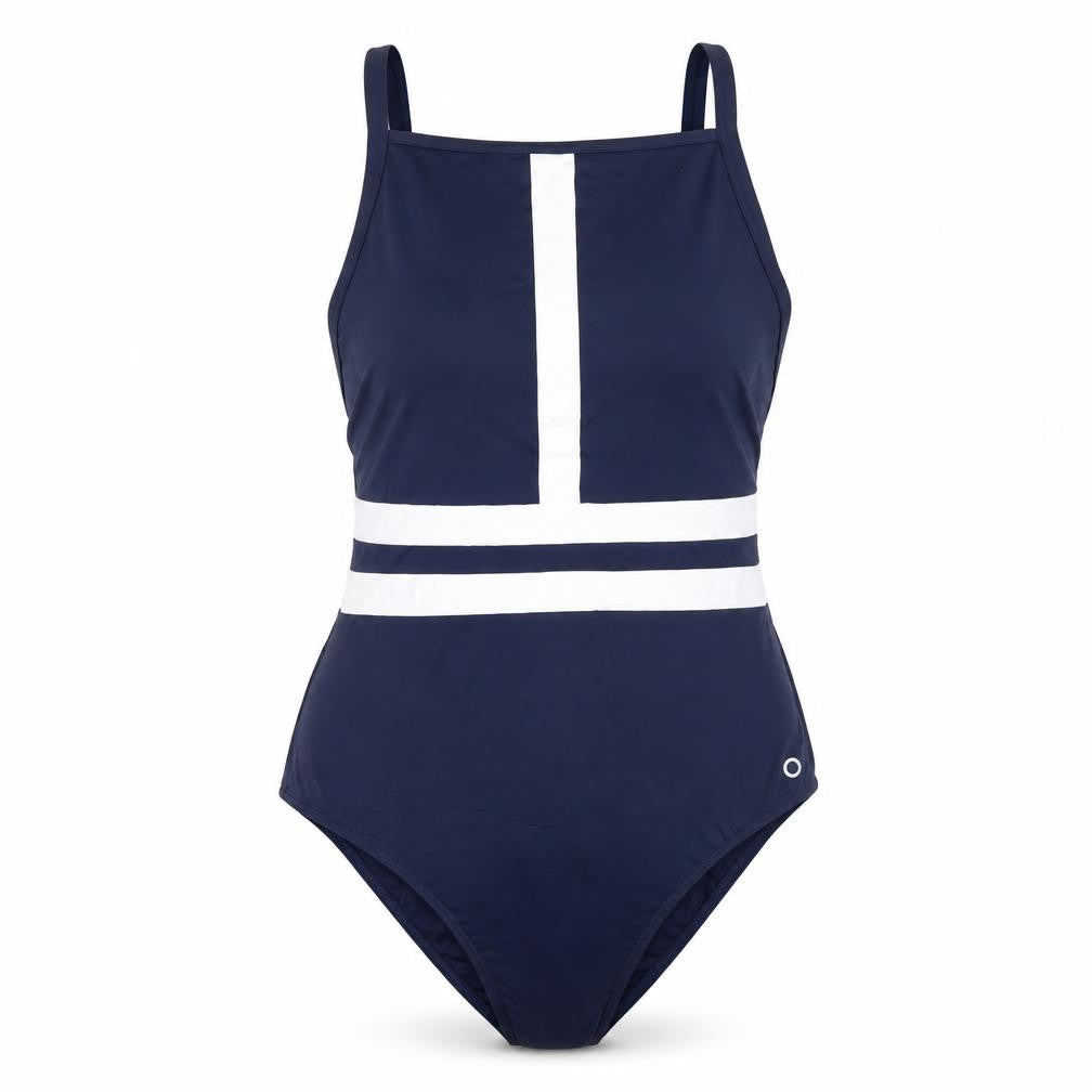 Marks and Spencer Women’s Blue UK 16 Nautical Stripe One Piece Swimsuit