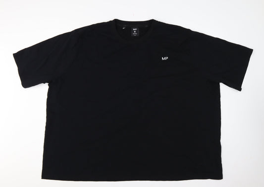 MP Men's Black 3XL Logo Crew Neck Short Sleeve Cotton T-Shirt