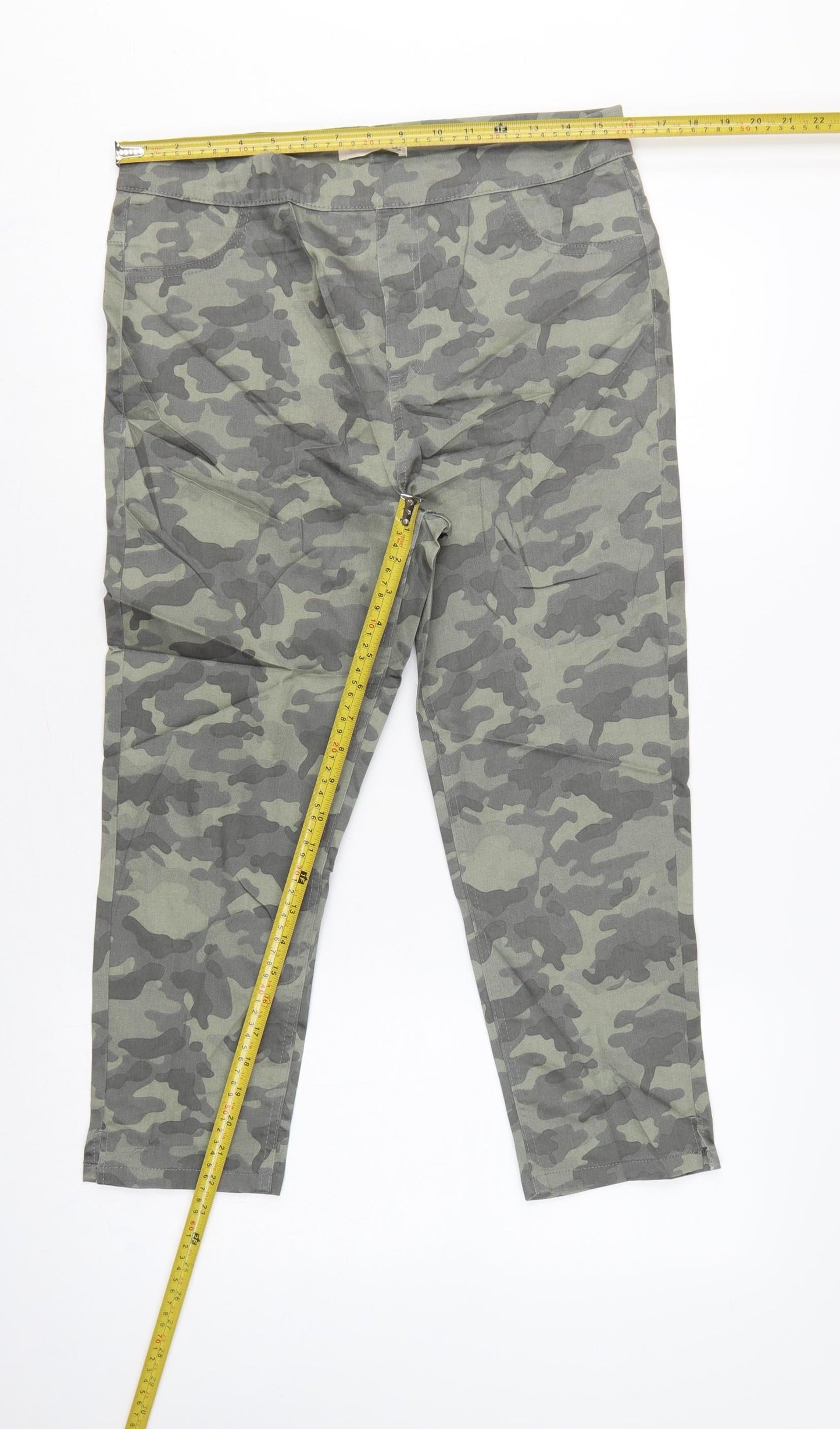 Marks and Spencer Women's Green Camo UK 14 Regular Jegging Jeans Stretch