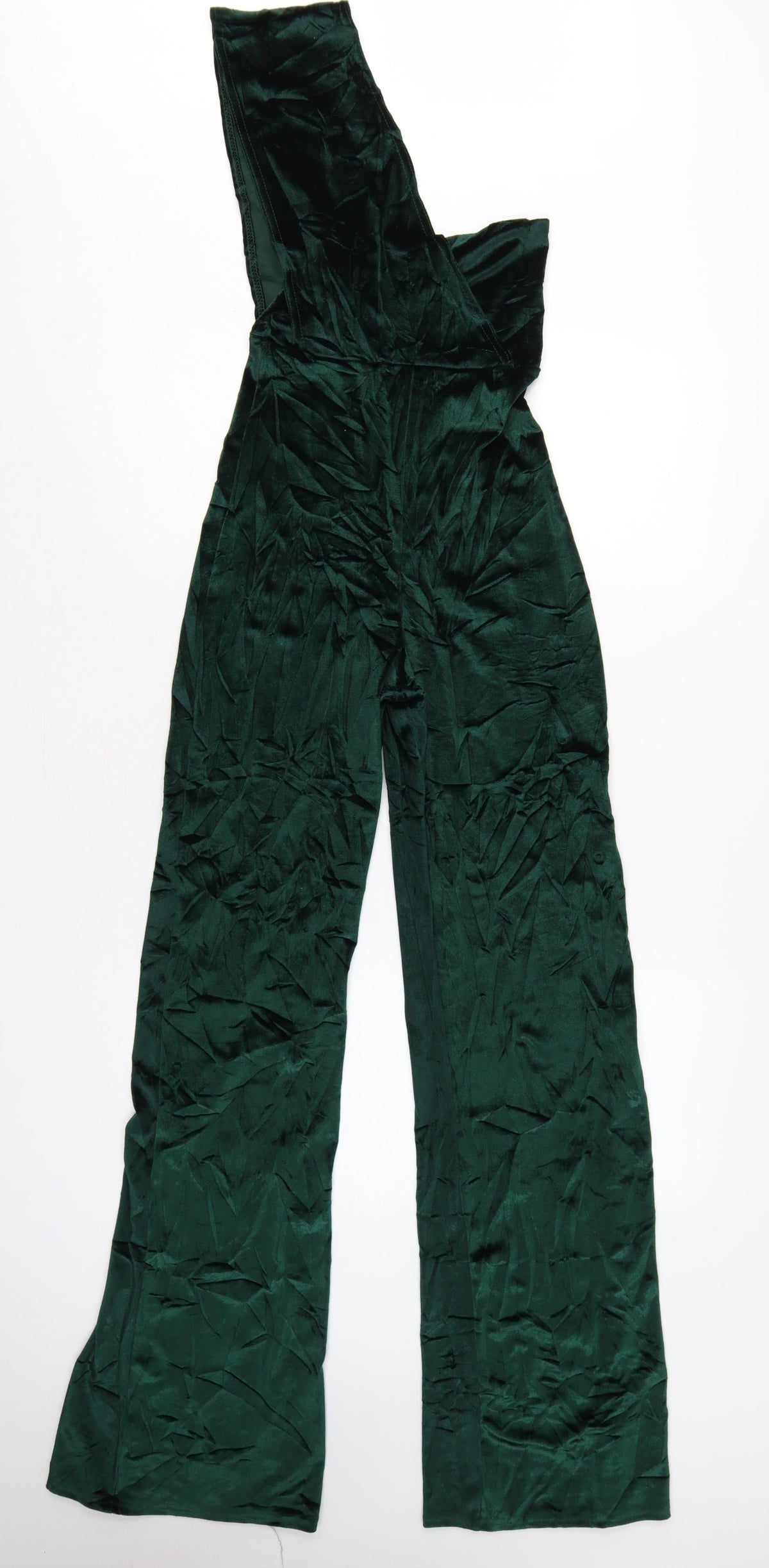 PRETTYLITTLETHING Women Green UK 6 One Shoulder Wide Leg Jumpsuit