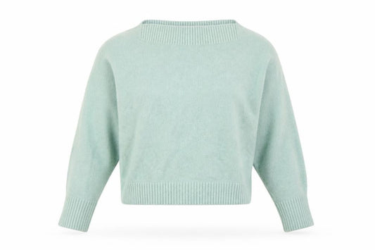& Other Stories Women's Mint Green M Mock Neck Knit Pullover Jumper