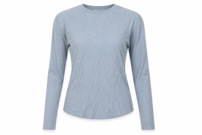 Zara Women Blue M Ribbed Knit Long Sleeve Crew Neck Pullover Jumper