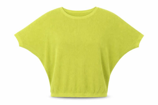 Phase Eight Women’s Yellow Size 12 Cotton Short Sleeve Knit Jumper