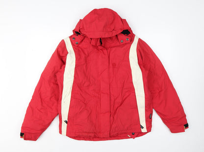 TOG24 Women’s Red S Hooded Ski Jacket Snowboard Coat