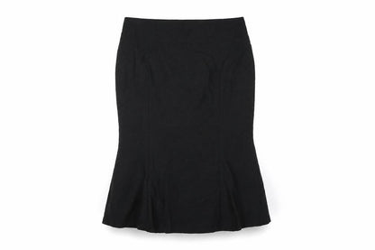 Precis Petite Women Black UK 16 Knee Length Trumpet Workwear Skirt