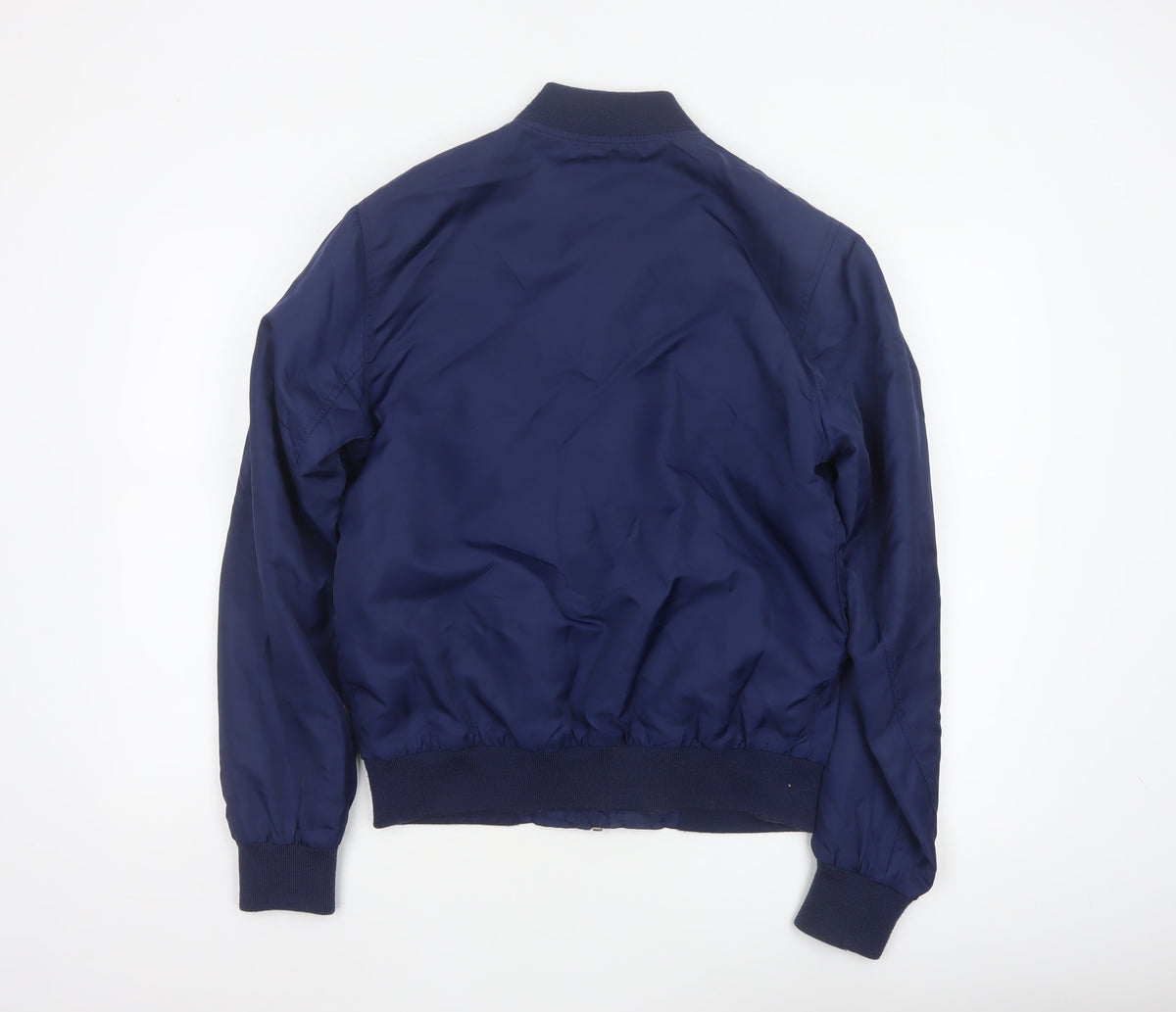 River Island Men's Blue S Padded Bomber Jacket Full Zip