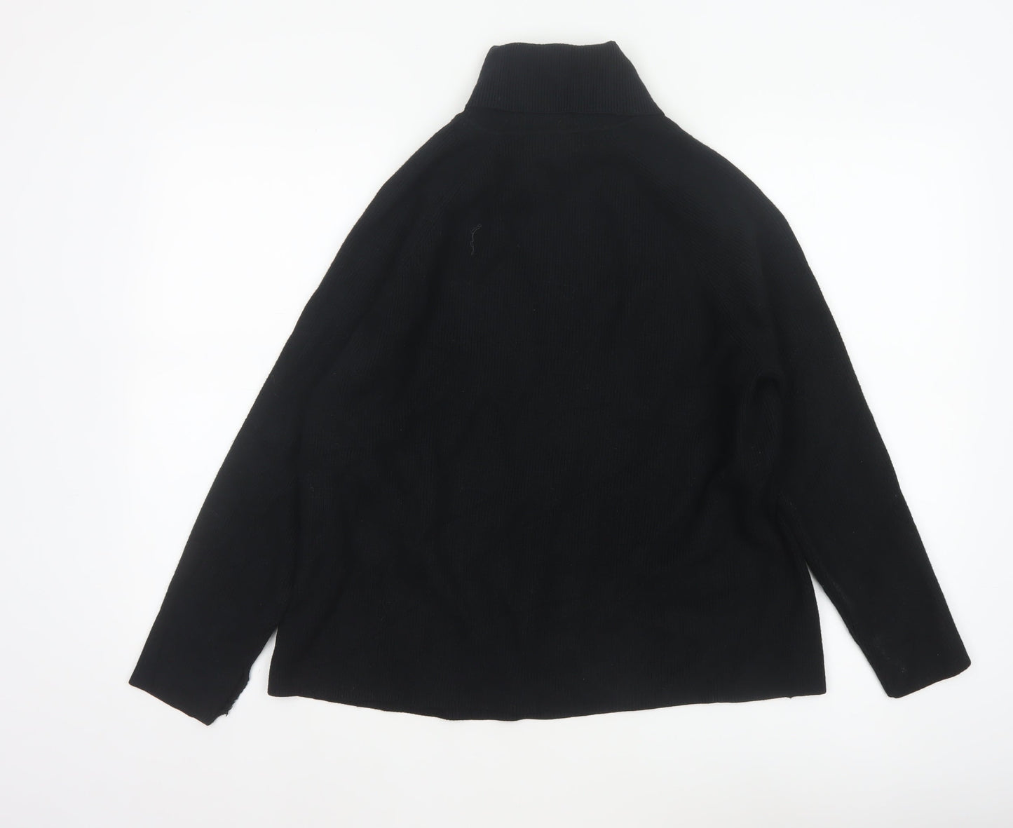 Marks & Spencer Women's Black L Roll Neck Knit Pullover Jumper