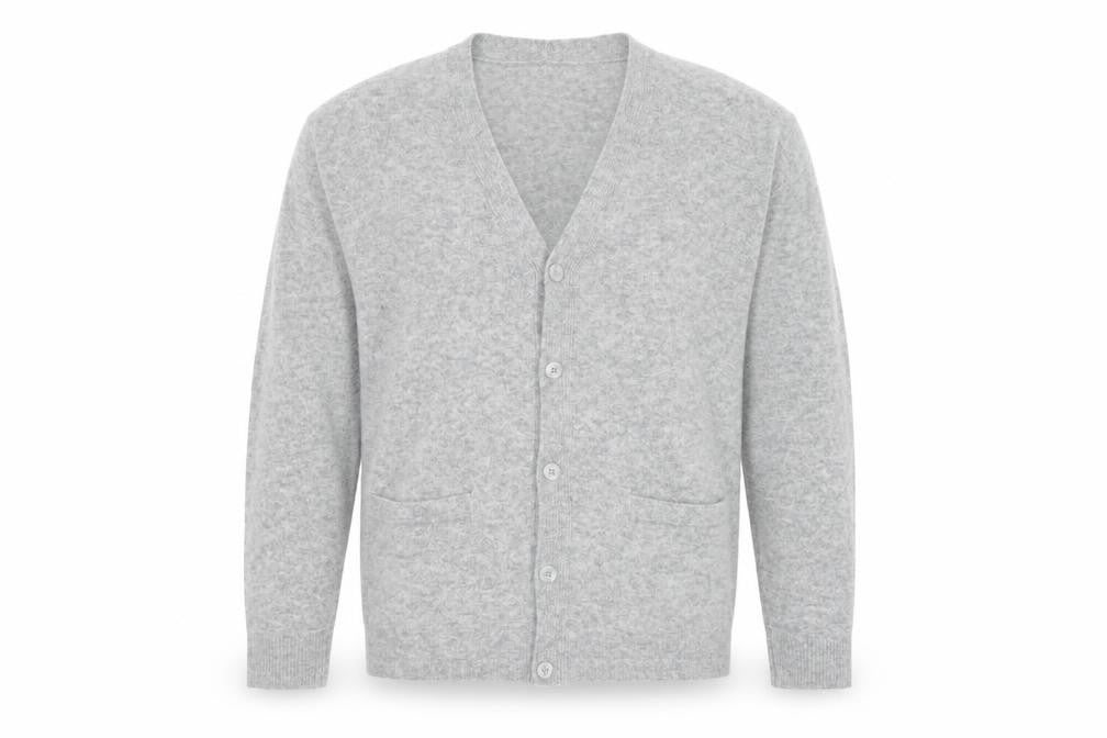 GAP Men’s Grey M V-Neck Button Knit Cardigan Pockets