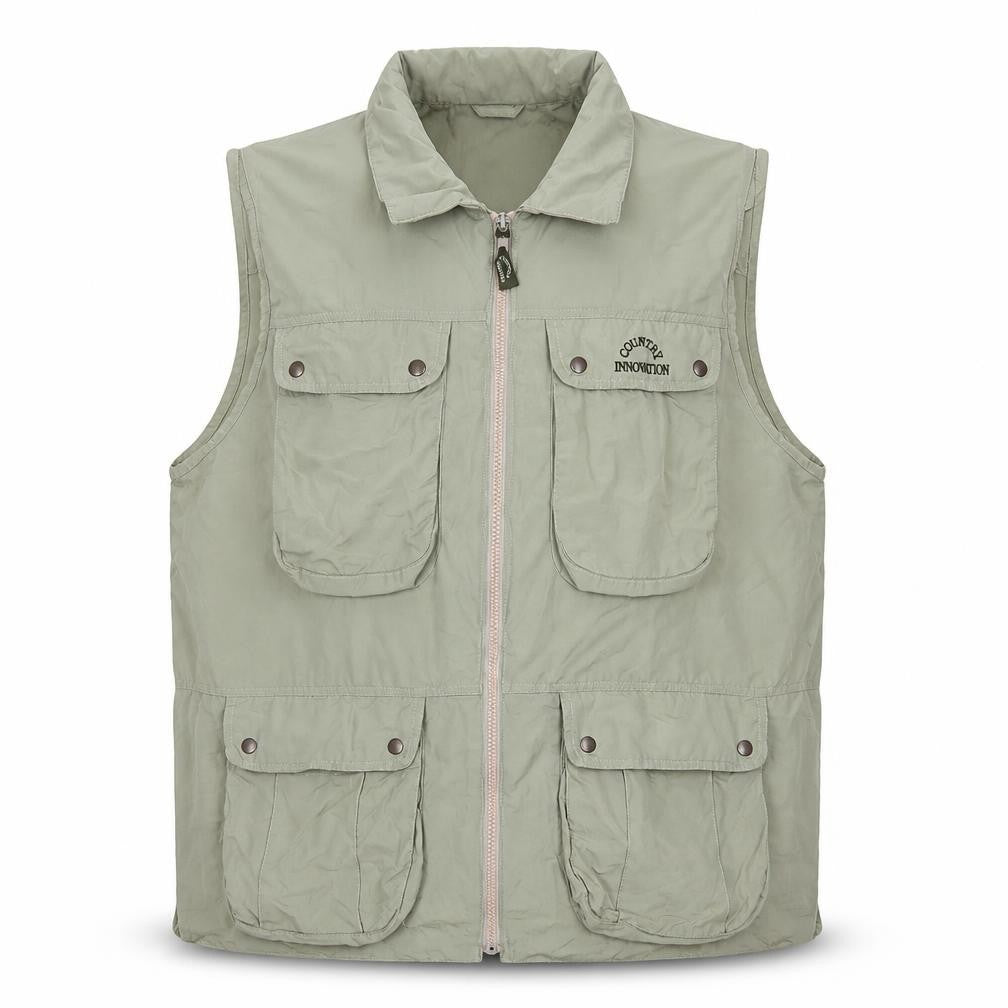 Country Innovation Men's Green XL Military Bodywarmer Waistcoat