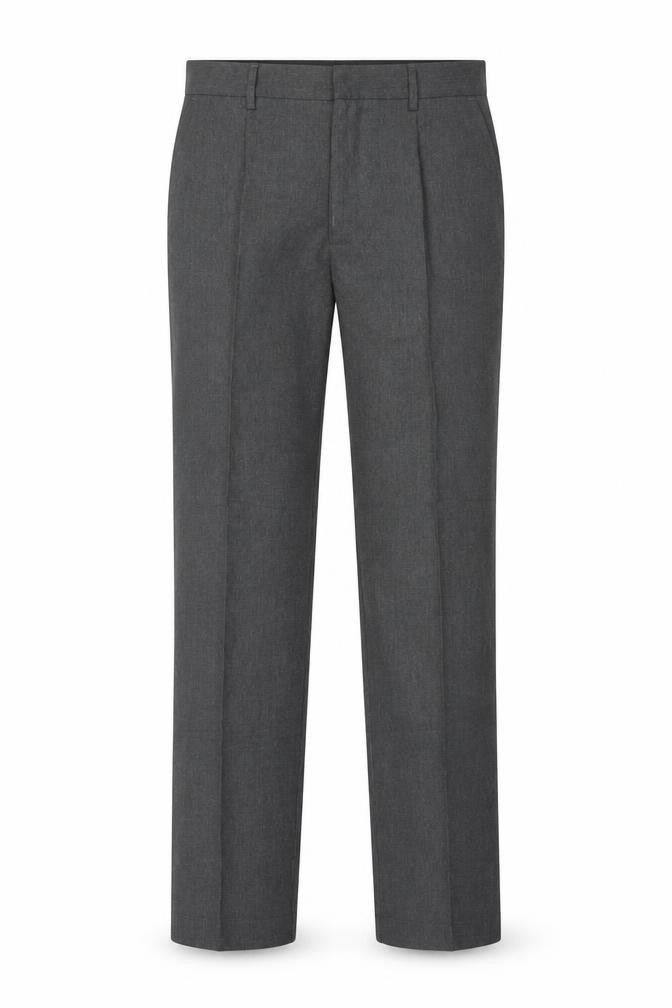 Marks & Spencer Boys Grey 12 Plus Fit Regular Leg School Trousers