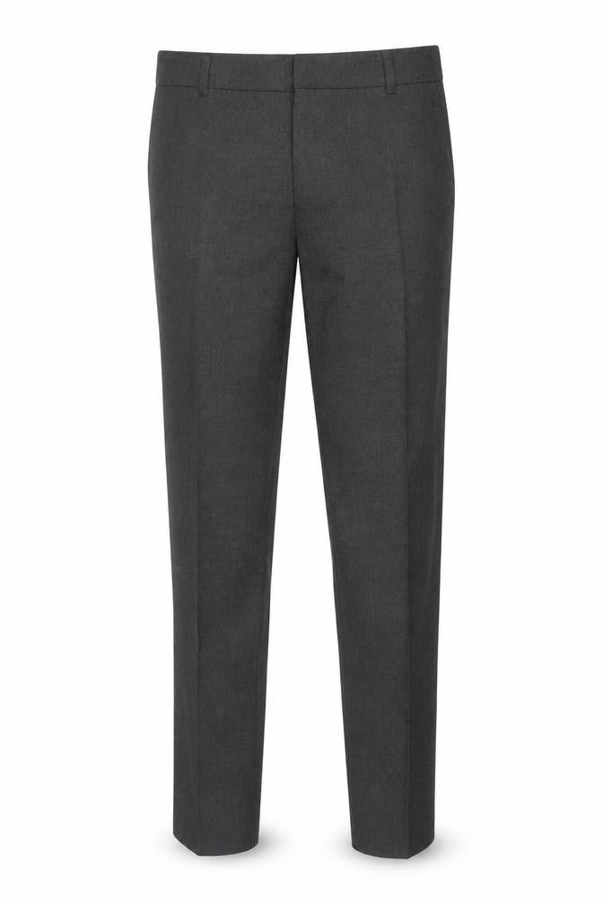 Marks and Spencer Boys Grey 12-13 Years Skinny Leg School Trousers 2 Pack