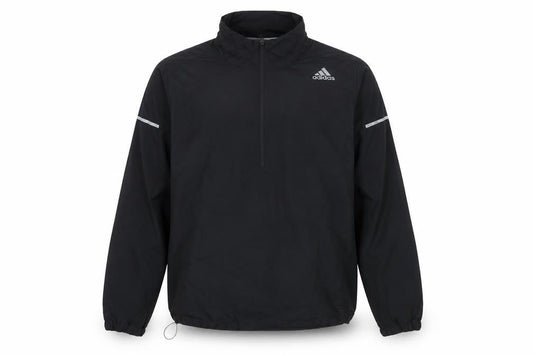 adidas Men’s Black XL ClimaProof 1/4 Zip Reflective Running Sweatshirt