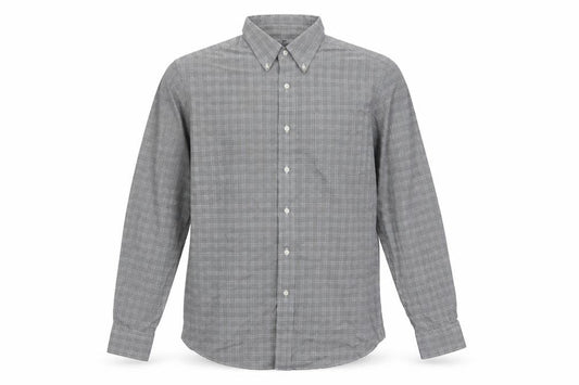 Lauren Ralph Lauren Men's Black Check Slim Fit 17 34 Non-Iron Shirt