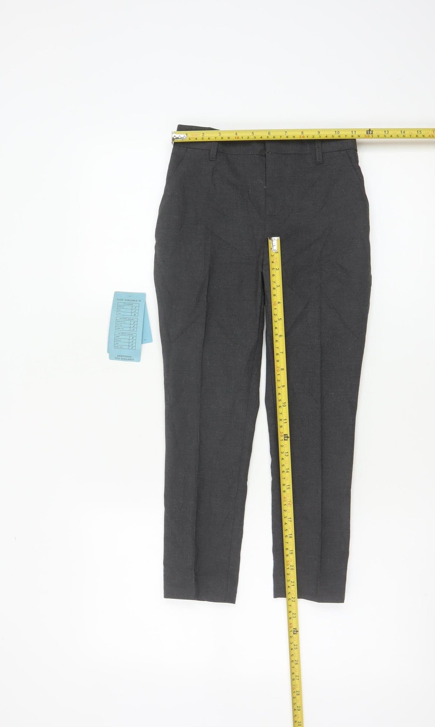 Marks & Spencer Boys Grey 7-8 Years Dress Pants Super Skinny School NWT