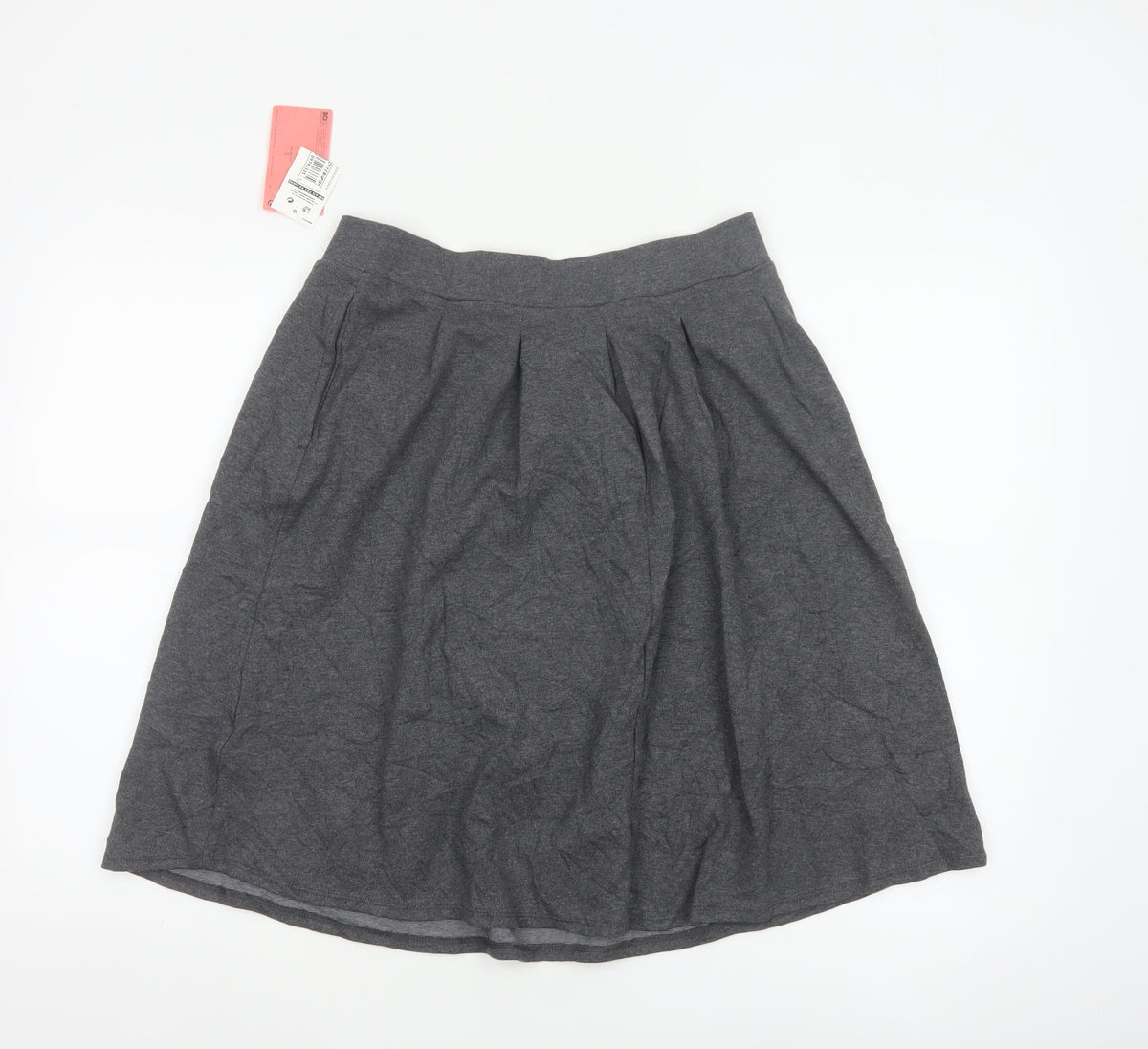 Marks & Spencer Girls Grey 164 A-Line Knee Length School Skirt NWT