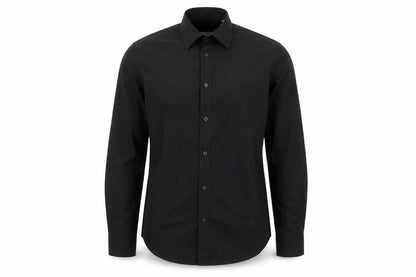 Jack Reid Men's Black 14.5 Easy Care Long Sleeve Button-Up Shirt