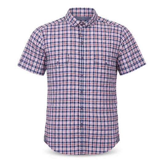 Harvey Parker Men’s Blue Check Short Sleeve Button-Up Shirt Size S