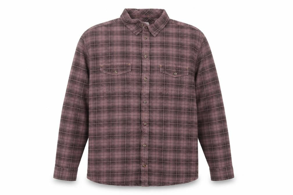 Fat Face Men Pink Check 2XL Button-Down Long Sleeve Cotton Shirt