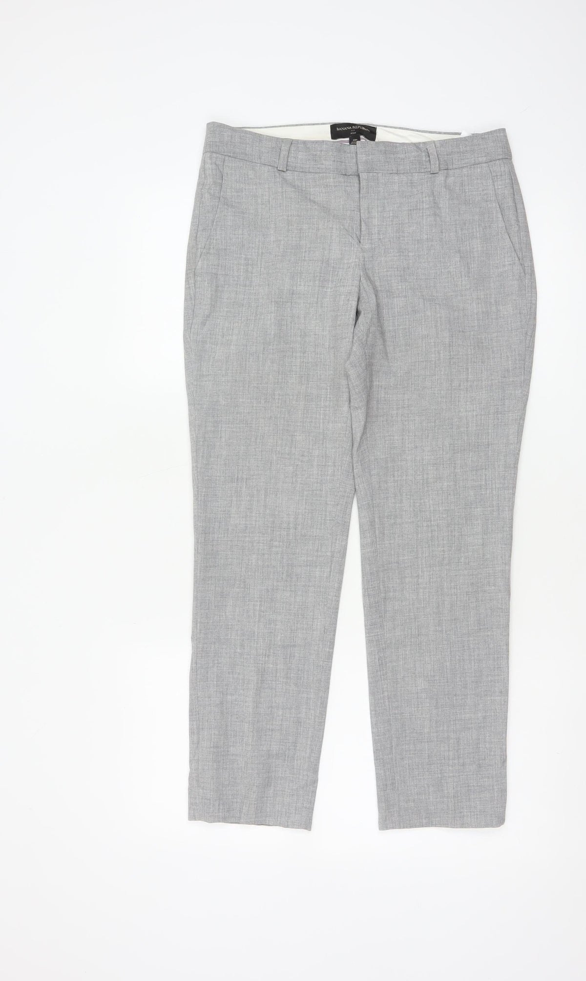 Banana Republic Women Grey UK 6 Petite Ryan Tailored Dress Trousers