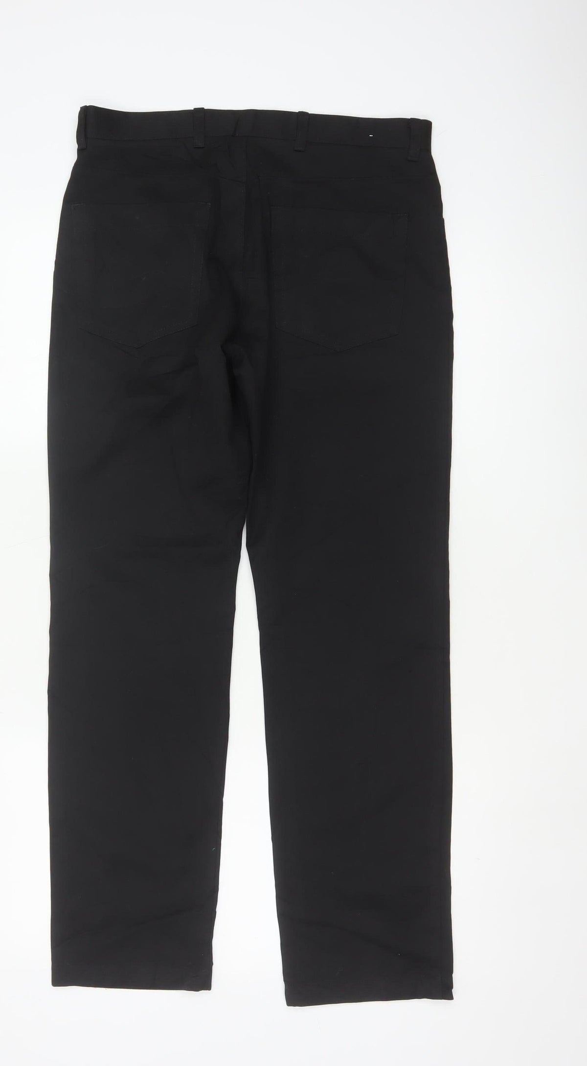 Next Men’s Black 30in Straight Fit Formal Trousers 30W 31L