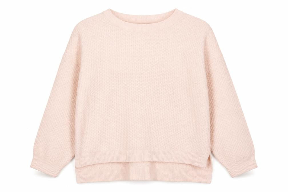 Fat Face Women Pink UK 24 Relaxed Crew Neck Knit Jumper