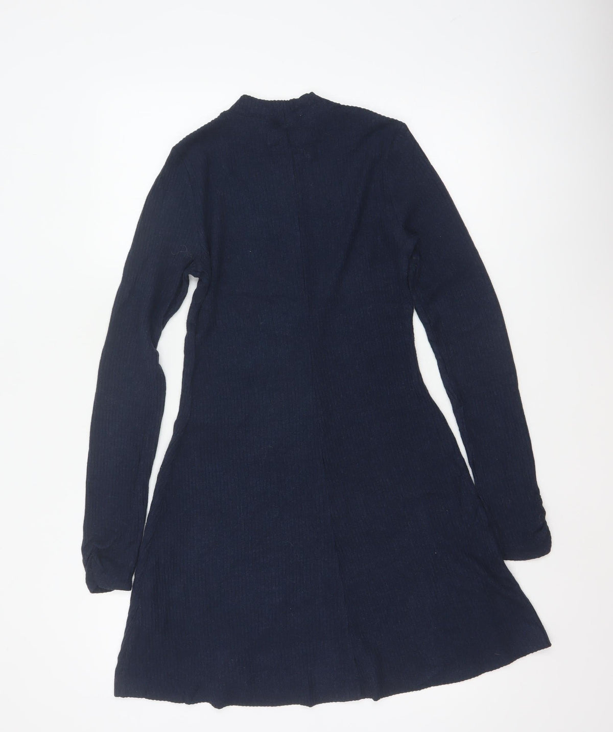 Hollister Women’s Navy S Fit & Flare Mock Neck Knit Jumper Dress