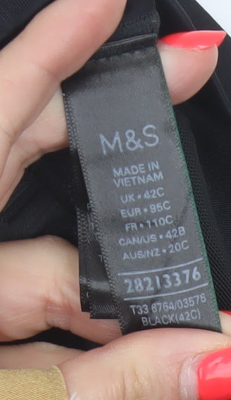 Marks & Spencer Goodmove Women’s Black 42C High Support Zip Front Sports Bra