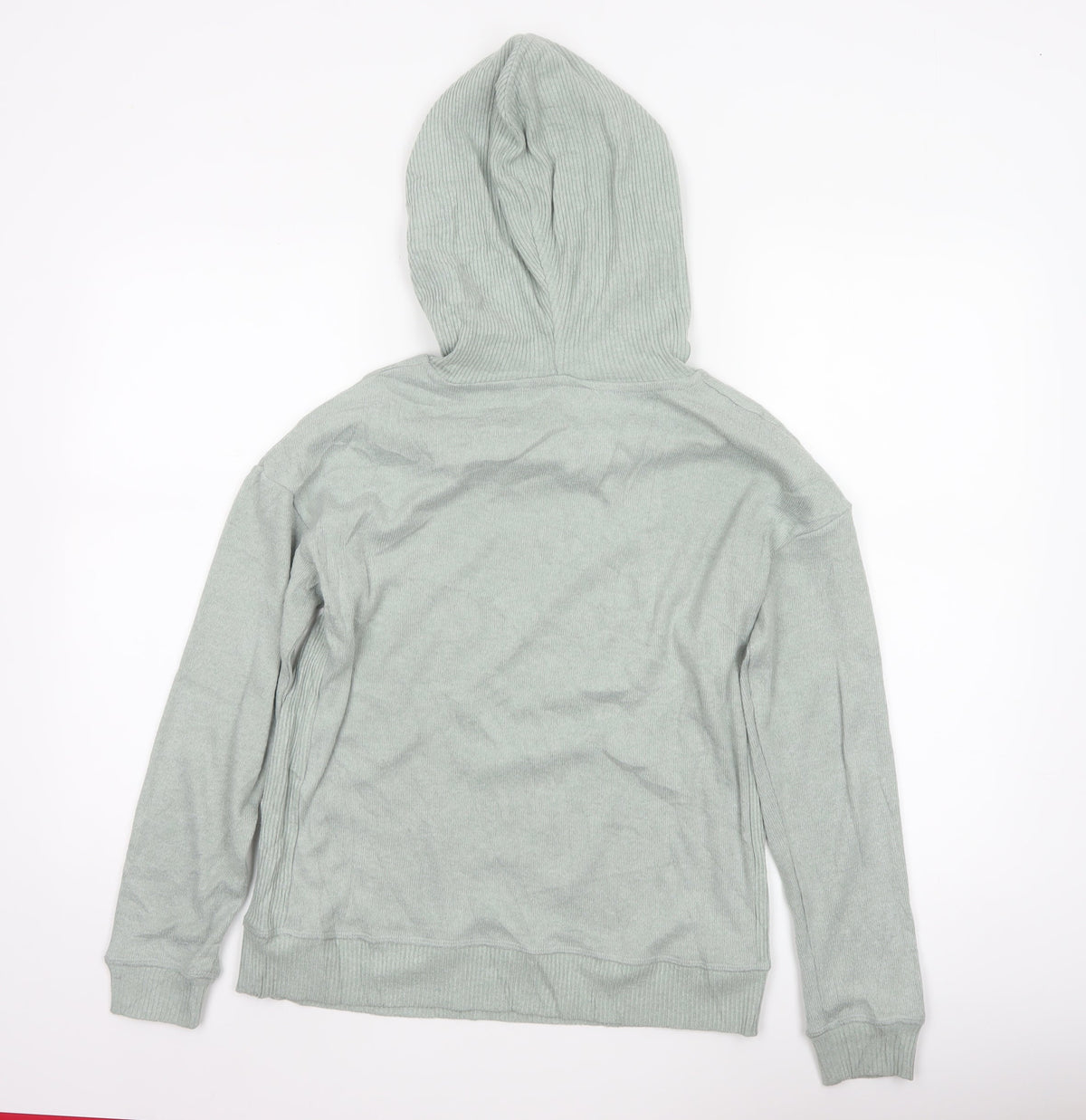 Fat Face Women’s Green UK 8 Hooded Rib Knit Pullover Jumper