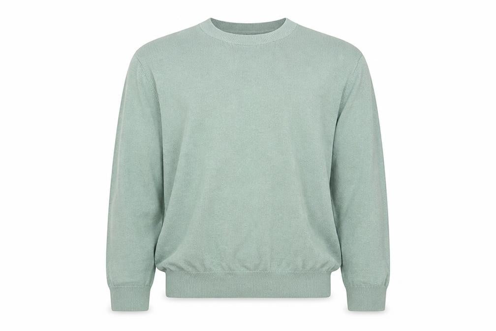Marks & Spencer Men Green XL Pure Cotton Crew Neck Pullover Jumper