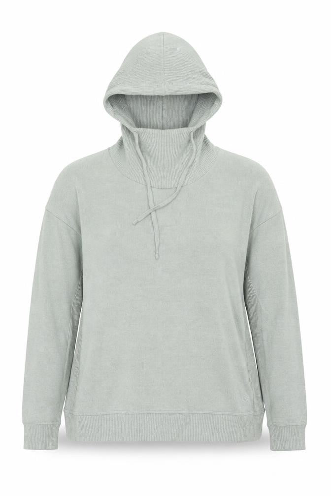 Rat Pacer Women Grey UK 14 Hooded High Neck Pullover Jumper