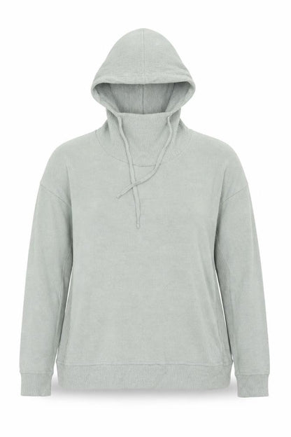 Rat Pacer Women Grey UK 14 Hooded High Neck Pullover Jumper