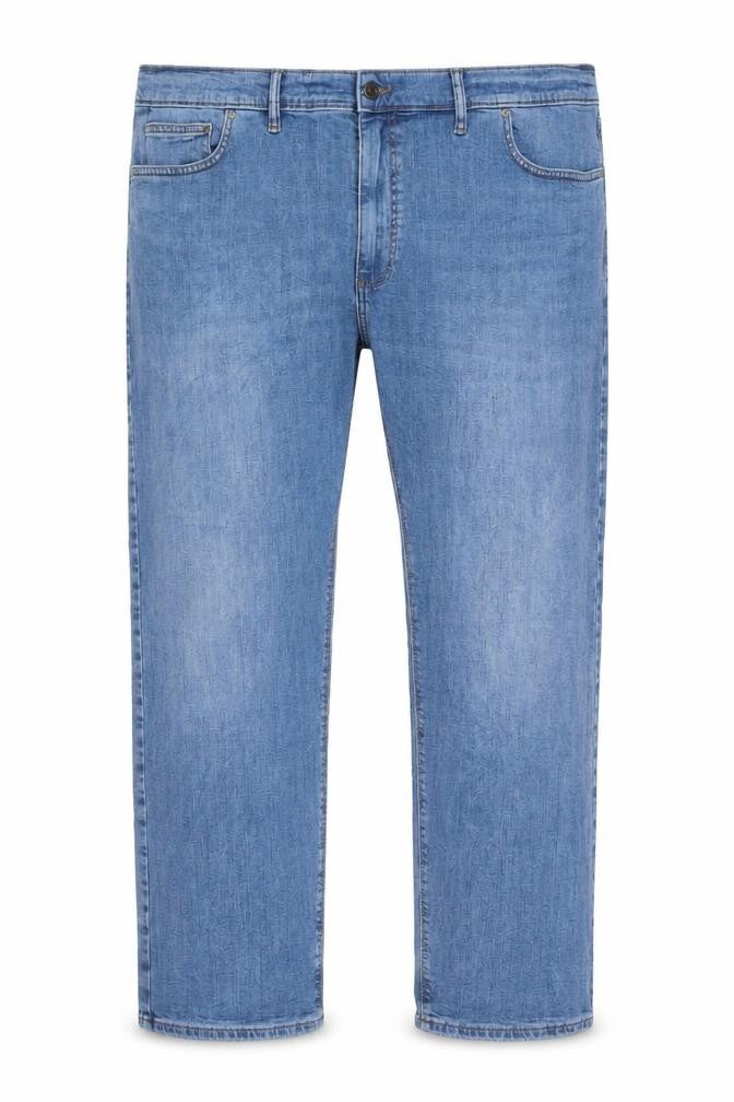 Marks & Spencer Men's Blue 46 29 Straight Fit Stretch Jeans