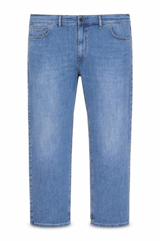 Marks & Spencer Men's Blue 46 29 Straight Fit Stretch Jeans