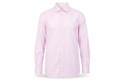 Chester Barrie Men’s Pink 15.5 Slim Cotton Gingham Formal Dress Shirt