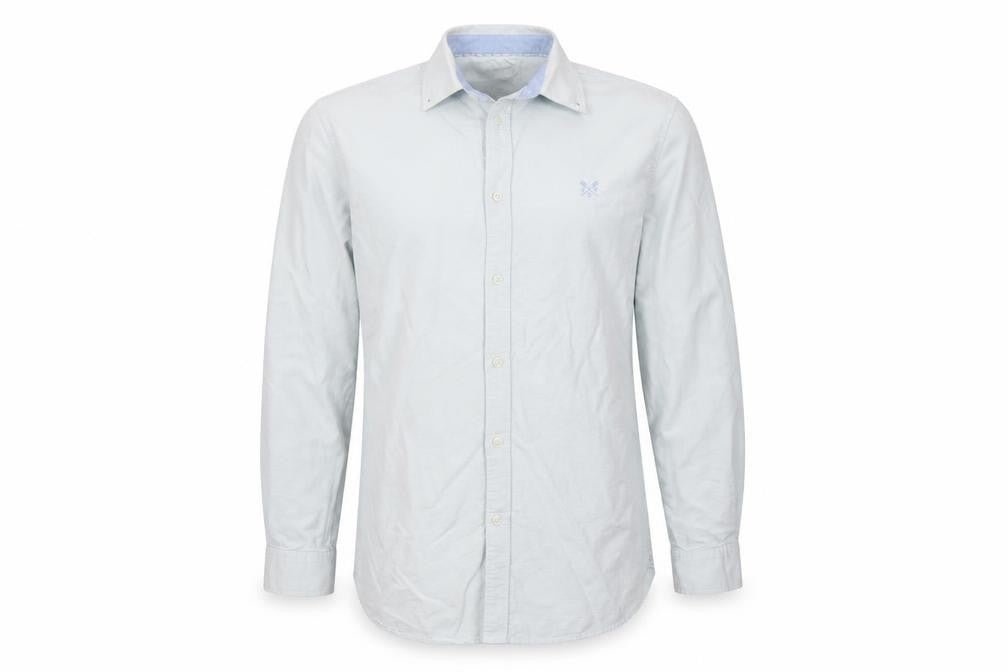 Crew Clothing Company Men’s Light Blue M Classic Fit Cotton Shirt