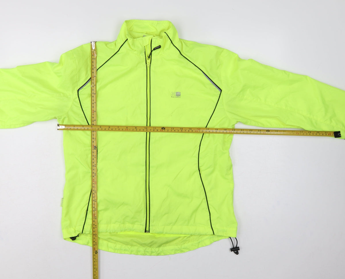 Karrimor Women’s Yellow UK 14 Running Windbreaker Reflective Full Zip