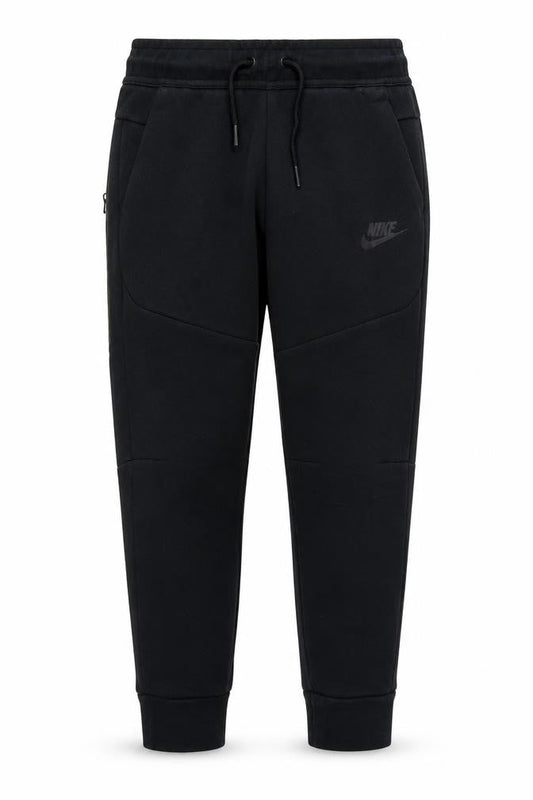 Nike Boys Black S Jogger Trousers Cotton Blend Drawstring Zip Pocket